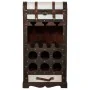 Bottle rack Alexandra House Living Brown PVC Wood Metal Cloth 30 x 85 x 44 cm Chest by Alexandra House Living, Shelves and su...