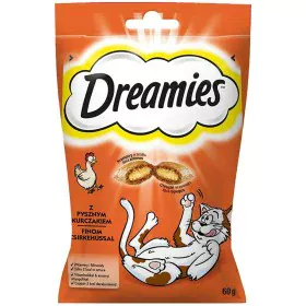 Collation pour Chat Dreamies Confiseries Poulet Viande de bœuf 60 L 60 g de Dreamies, Snacks - Réf : S9110167, Prix : 2,12 €,...