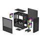 Caixa Semitorre ATX DEEPCOOL R-CH360-BKAPE3-G-1 Preto Multicolor de DEEPCOOL, Caixas para computador de secretária - Ref: S91...