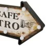 Plaque Murale Alexandra House Living Le Cafe Bistro Blanc Fer 27 x 5 x 65 cm Illumination de Alexandra House Living, Plaques ...