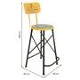 Stool Alexandra House Living Yellow Iron 40 x 100 x 46 cm by Alexandra House Living, Sofas and chairs - Ref: D1631645, Price:...