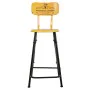 Stool Alexandra House Living Yellow Iron 40 x 100 x 46 cm by Alexandra House Living, Sofas and chairs - Ref: D1631645, Price:...