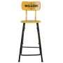 Stool Alexandra House Living Yellow Iron 40 x 100 x 46 cm by Alexandra House Living, Sofas and chairs - Ref: D1631648, Price:...