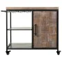 Bottle rack Alexandra House Living Brown Iron Fir wood 40 x 83 x 100 cm With wheels by Alexandra House Living, Shelves and su...