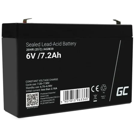 Batteria per Gruppo di Continuità UPS Green Cell AGM39 7200 mAh 6 V di Green Cell, Sostituzione delle batterie per gruppi di ...