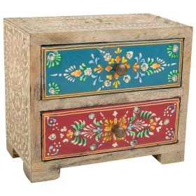 Jewelry box Alexandra House Living Multicolour Natural Mango wood MDF Wood 10 x 15 x 18 cm 2 drawers by Alexandra House Livin...