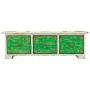 Caja-Joyero Alexandra House Living Blanco Verde Latón Madera MDF 15 x 10 x 36 cm 3 cajones de Alexandra House Living, Cajas -...