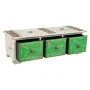 Caja-Joyero Alexandra House Living Blanco Verde Latón Madera MDF 15 x 10 x 36 cm 3 cajones de Alexandra House Living, Cajas -...