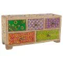 Caja-Joyero Alexandra House Living Multicolor Natural Madera de mango Madera MDF 10 x 15 x 30 cm 5 cajones de Alexandra House...