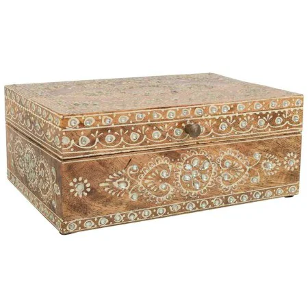 Jewelry box Alexandra House Living White Natural Mango wood MDF Wood 18 x 10 x 25 cm by Alexandra House Living, Boxes - Ref: ...