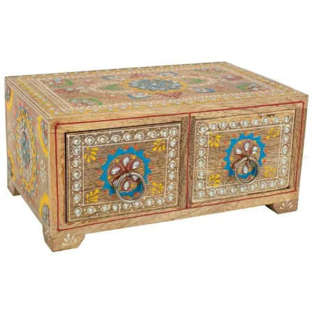 Jewelry box Alexandra House Living Multicolour Natural Mango wood MDF Wood 14 x 10 x 23 cm 2 drawers by Alexandra House Livin...