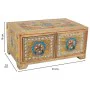 Caja-Joyero Alexandra House Living Multicolor Natural Madera de mango Madera MDF 14 x 10 x 23 cm 2 cajones de Alexandra House...