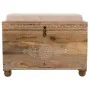 Banqueta Alexandra House Living Branco Natural Madeira de mangueira Madeira MDF 40 x 47 x 72 cm de Alexandra House Living, Ca...