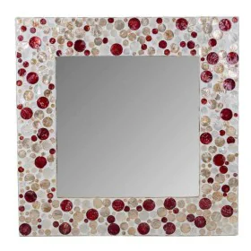 Wall mirror Alexandra House Living Brown Red Beige MDF Wood 52 x 2 x 52 cm by Alexandra House Living, Wall-Mounted Mirrors - ...