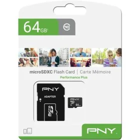 Cartão Micro SD PNY P-SDU64G10PPL-GE Performance Plus C10 64 GB de PNY, Cartões de memória - Ref: S91104447, Preço: 5,67 €, D...