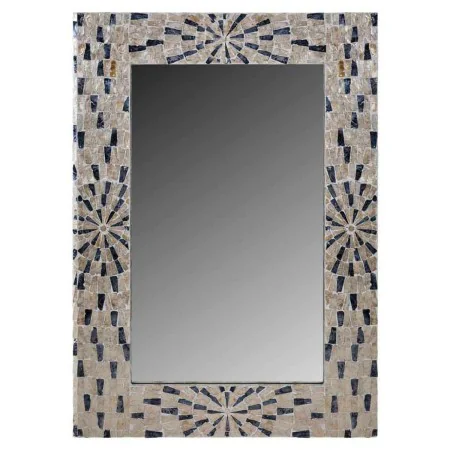 Wall mirror Alexandra House Living Grey Cream MDF Wood 70 x 3 x 100 cm by Alexandra House Living, Wall-Mounted Mirrors - Ref:...