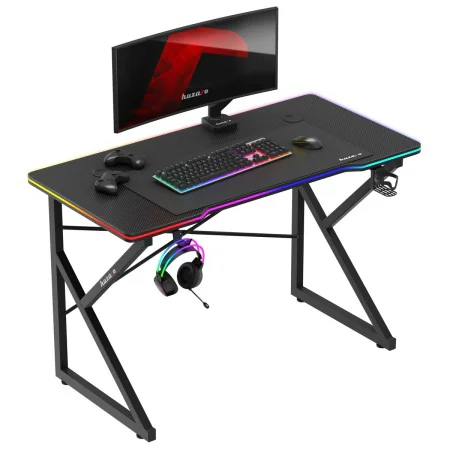 Desk Huzaro HZ-Hero 1.7 RGB Black by Huzaro, Computer desks and tables - Ref: S91104488, Price: 79,65 €, Discount: %