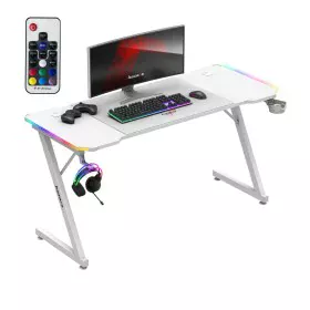 Desk Huzaro HZ-Hero 3.3 White RGB White by Huzaro, Computer desks and tables - Ref: S91104492, Price: 119,71 €, Discount: %