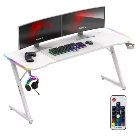 Desk Huzaro HZ-Hero 4.8 RGB White White by Huzaro, Computer desks and tables - Ref: S91104495, Price: 110,26 €, Discount: %