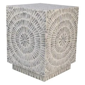 Banqueta Alexandra House Living Cinzento Madeira MDF 35 x 45 x 35 cm de Alexandra House Living, Cadeiras e sofás - Ref: D1631...