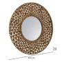 Wall mirror Alexandra House Living Brown Water hyacinth 3 x 61 x 61 cm by Alexandra House Living, Wall-Mounted Mirrors - Ref:...