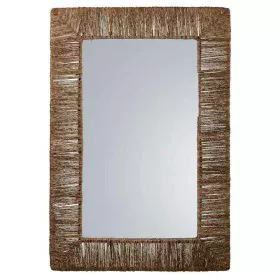 Miroir mural Alexandra House Living Marron Jute 3 x 61 x 91 cm de Alexandra House Living, Miroirs muraux - Réf : D1631726, Pr...