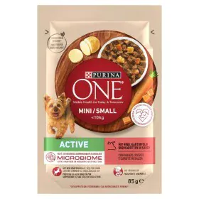 Wet food Purina Mini/Small Active Beef Beef 85 g by Purina, Wet - Ref: S91104918, Price: 1,34 €, Discount: %