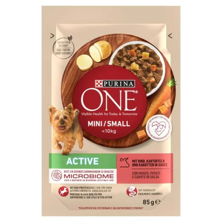 Comida húmida Purina Mini/Small Active Beef Carne de bovino 85 g de Purina, Húmida - Ref: S91104918, Preço: 1,34 €, Desconto: %