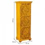 Cupboard Alexandra House Living Yellow Iron Mango wood 40 x 149 x 53 cm by Alexandra House Living, Bedroom Wardrobes - Ref: D...