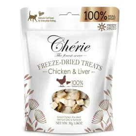 Collation pour Chat Freeze-dried Poulet 30 g de Cherie, Snacks - Réf : S91105090, Prix : 5,75 €, Remise : %