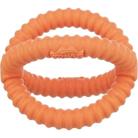 Beißring für Hunde Trixie TX-33448 grün Orange Gummi Thermoplastischer Kunststoff tiere von Trixie, Beißspielzeuge - Ref: S91...