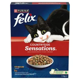 Cibo per gatti Purina Felix Countryside Sensations Carne di manzo e vitello 1 kg di Purina, Secco - Rif: S91105943, Prezzo: 7...