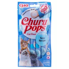 Collation pour Chat Inaba Churu Pops Tuna Recipe Thon Poisson 4 x 15 g de Inaba, Snacks - Réf : S9110637, Prix : 4,59 €, Remi...