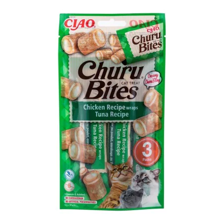 Collation pour Chat Inaba Churu Bites Poulet Thon Poisson de Inaba, Snacks - Réf : S9110638, Prix : 5,18 €, Remise : %