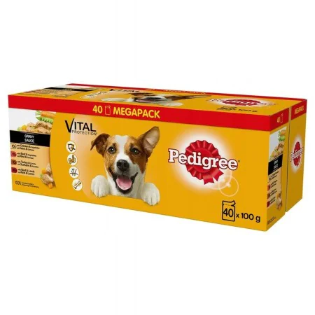 Cibo umido Pedigree Vital Protection Pollo Tacchino Carne di vitello Carne di manzo e vitello Vegetale Carota 40 x 100 g di P...