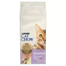 Katzenfutter Purina Chow Adult Sensitive Erwachsener Lachsfarben 15 kg von Purina, Trocken - Ref: S9110948, Preis: 70,16 €, R...