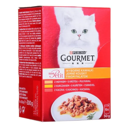 Comida para gato Purina Gourmet Frango Peru Pato 6 x 50 g de Purina, Húmida - Ref: S9110956, Preço: 6,43 €, Desconto: %