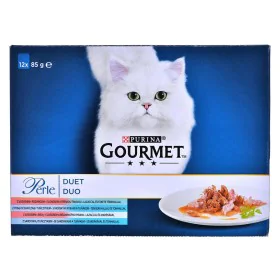 Cat food Purina Gourmet Salmon Tuna Fish 12 x 85 g by Purina, Wet - Ref: S9110992, Price: 11,07 €, Discount: %