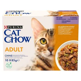 Aliments pour chat Purina Cat Chow Adult 1+ Agneau 10 x 85 g de Purina, Humide - Réf : S9110996, Prix : 9,41 €, Remise : %