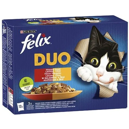 Comida para gato Purina         Frango Peru Vitela Borrego Fígado Pássaros 12 x 85 g de Purina, Húmida - Ref: S9111005, Preço...