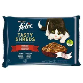 Katzenfutter Purina Tasty Shreds Huhn Rindfleisch 4 x 80 g von Purina, Nass - Ref: S9111015, Preis: 5,45 €, Rabatt: %