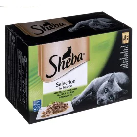 Aliments pour chat Sheba Selection Poulet Saumon Poisson Veau 100 g de Sheba, Humide - Réf : S9111403, Prix : 6,12 €, Remise : %