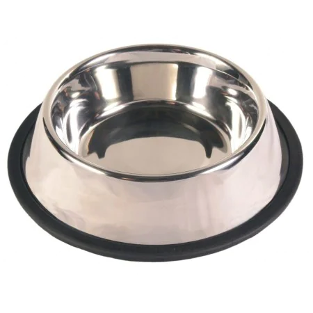 Comedouro para animais de estimação Trixie 24855 Tigela Preto Monocromática Aço inoxidável 2,8 L de Trixie, Pratos - Ref: S91...