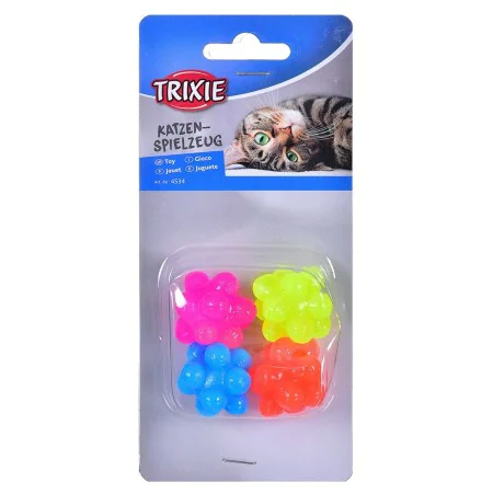 Brinquedo para cães Trixie Bubble Multicolor Multi Borracha Borracha natural Plástico Interior/Exterior (4 Unidades) de Trixi...