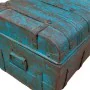 Dekorativer Koffer Alexandra House Living Blau Eisen Handwerks-Stil 36 x 19 x 66 cm von Alexandra House Living, Aufbewahrungs...