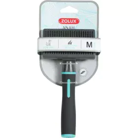 Brosse pour Chiens Zolux Anah Moyen Rétractile Turquoise Noir/Bleu de Zolux, Brosses - Réf : S9111913, Prix : 9,39 €, Remise : %