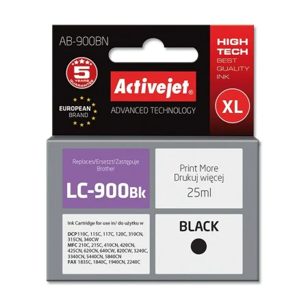 Original Ink Cartridge Activejet AB-900BN Black by Activejet, Printer toners and inks - Ref: S9112366, Price: 4,67 €, Discoun...