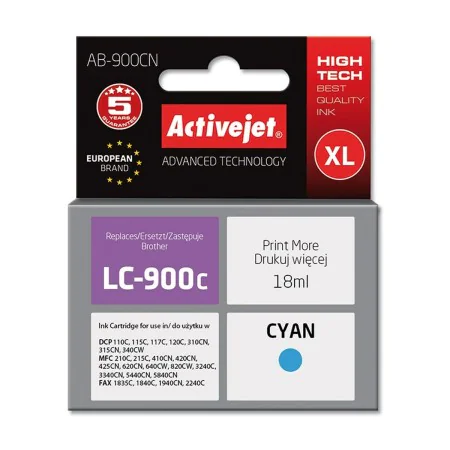 Cartuccia ad Inchiostro Originale Activejet AB-900CN Ciano di Activejet, Toner e inchiostro per stampante - Rif: S9112367, Pr...