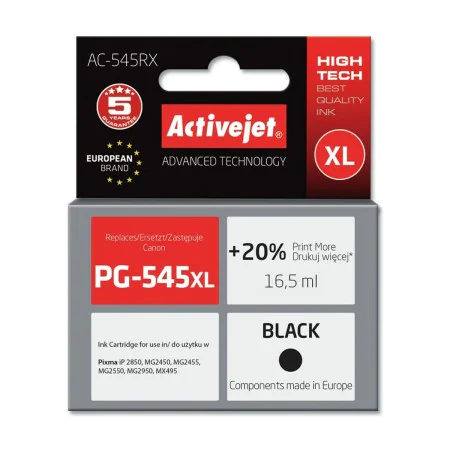 Cartuccia ad Inchiostro Originale Activejet AC-545RX Nero di Activejet, Toner e inchiostro per stampante - Rif: S9112451, Pre...