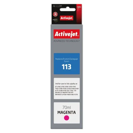 Cartouche d'encre originale Activejet AE-113M Magenta de Activejet, Toners et encre pour imprimante - Réf : S9112546, Prix : ...